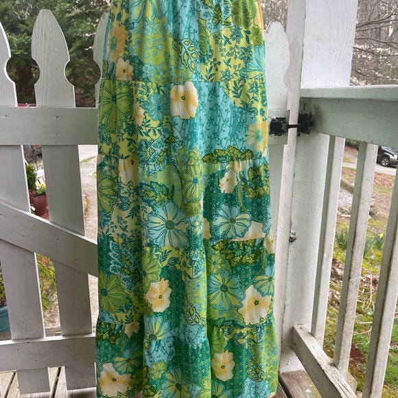 N Touch Floral Prairie Skirt M FREE SHIP - Picture 3 of 4